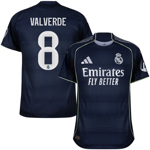 Real Madrid Bortatröja Valverde 8 2025–2026 Real Madrid Bortatröja Valverde 8 2025–2026